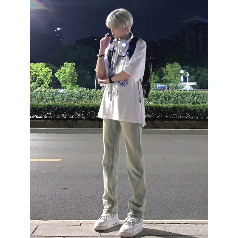 American Straight-Leg Jeans, the Perfect Combination of Trendyy Design and Comfortable Experience, Showing Off the Charm of Individu