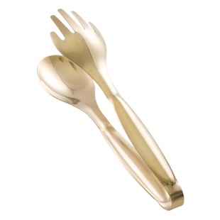 Nordic style golden stainless steel steak clip barbecue clip hot pot side dish clip food clip bread clip barbecue clip