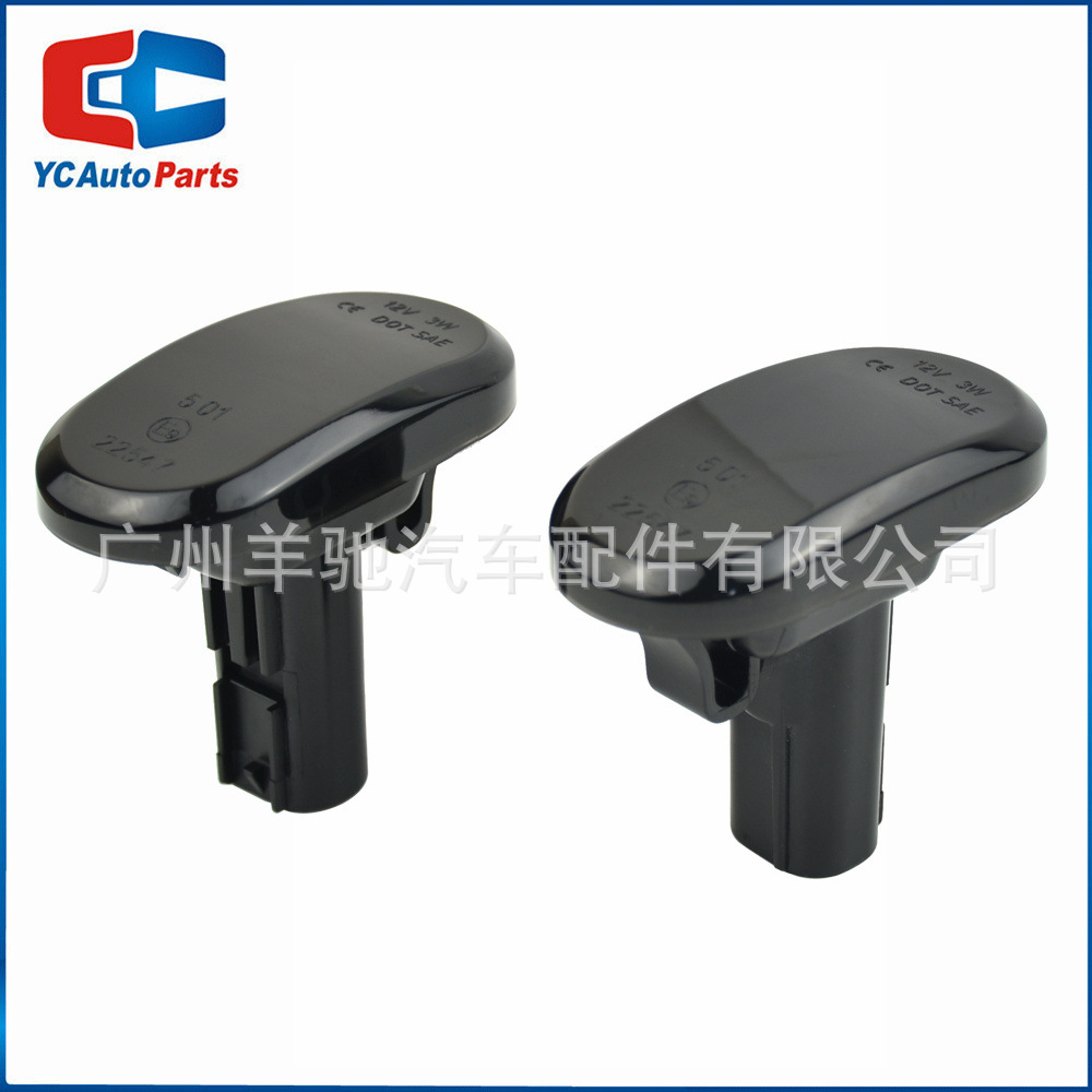Luces laterales de guardabarros con efecto de agua corriente amarilla, intermitentes laterales, aptas para Suzuki Jimny, Mazda, Chevrolet Cruze.