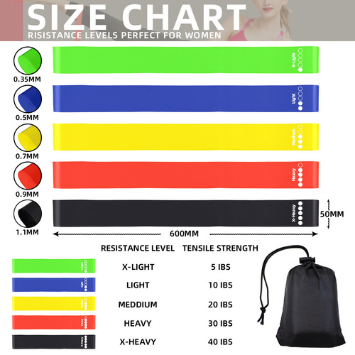 Gordon elastic band fitness male resistance band strength training track and field squat artifact training hip and leg elastic circle recovery