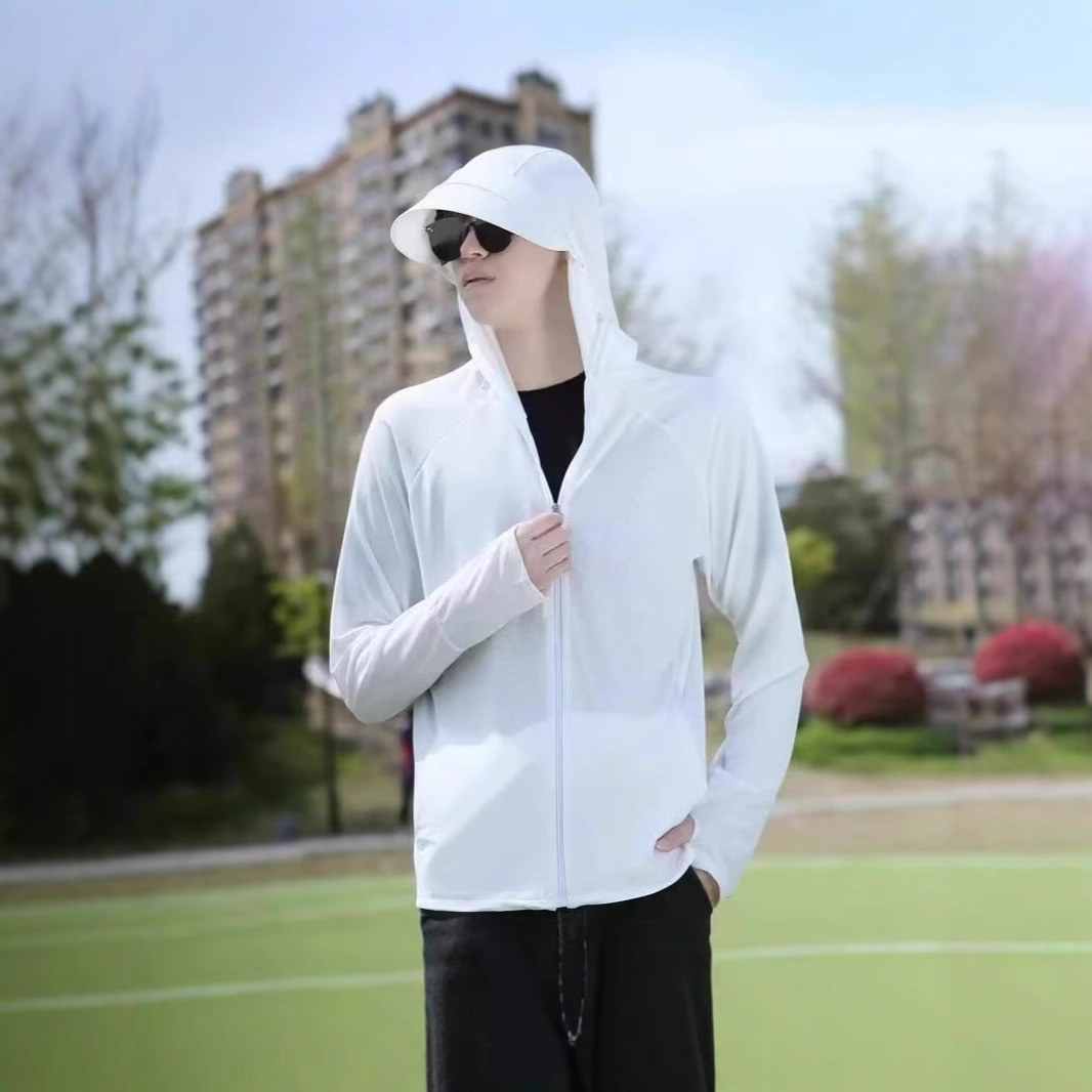 Summer Sun Protection Clothing Men's Ultraviolet Protection Thin Breathable Sun Protection Clothing Outdoor Fishing Jacket