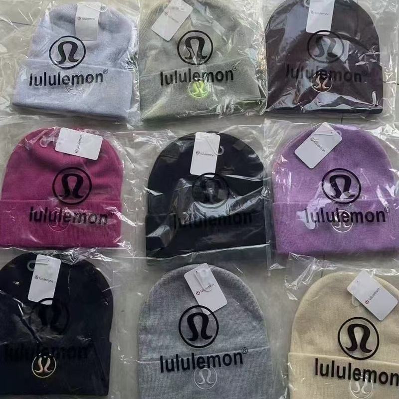 新款lulu针织帽露家秋冬时尚百搭显脸小毛线帽子防风保暖冷帽ll|undefined