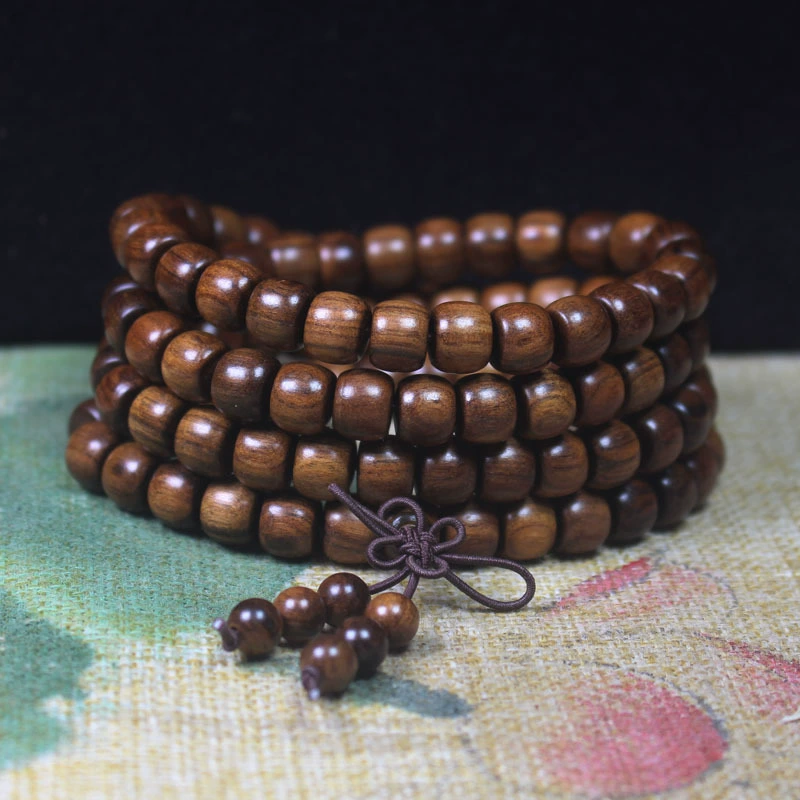 Wooden Rosary Beads, 108 Beads Black Rosewood Bracelet, 6/8/10 mm Meditation Mala