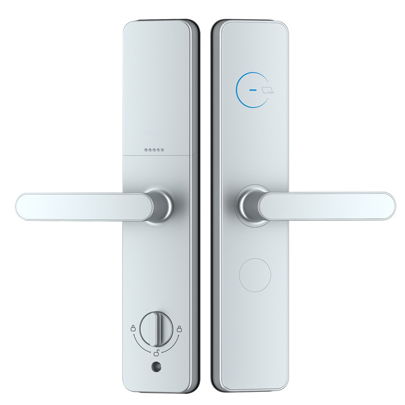 Cerradura de tarjeta de crédito plateada N333