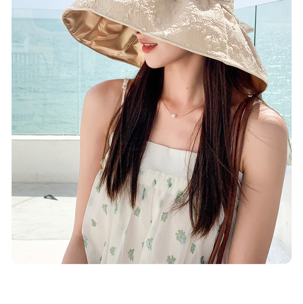 Korean Version of Women's Sunshade and Sun Protection Sun Hat with Large Edges Summer Outdoor UV Protection Bow Shaped Beach Fisherman Hat_voghion.com