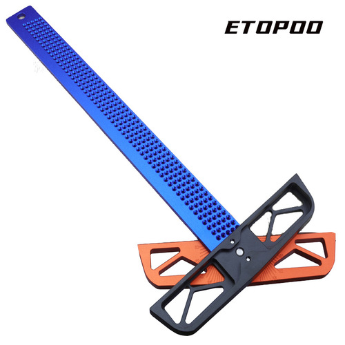 Woodworking line ruler, hole ruler, angle ruler, aluminum alloy ruler T300/T400 woodworking tools