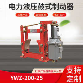 电力液压鼓式制动器 YWZ-200-25起重机制动器工业制动带刹车电磁