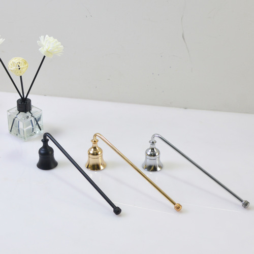New Cross-border Aromatherapy Candle Tool Candle Extinguisher Candle Bell Metal Little Horn Candle Extinguishing Cover Blown-out Candle Cover