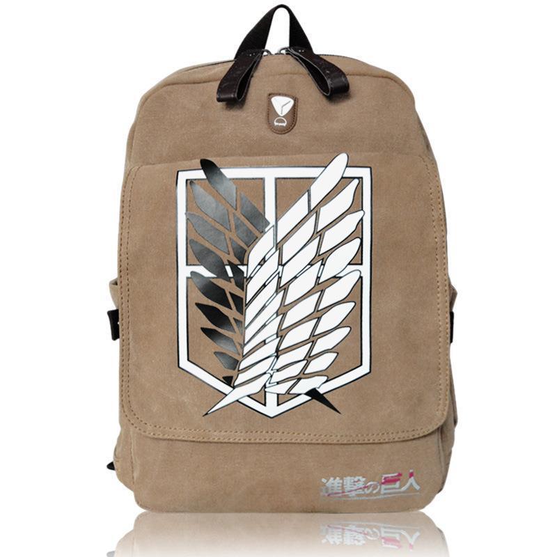 Ataque gigante mochila alas de libertad mochila One Piece bolsas de estudiantes mochilas anime perimetral