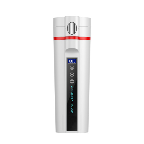  New Smart Car Water Boiling Cup Convenient Car Heated Water Cup Double-layer Vacuum Insulated Cup 450ml