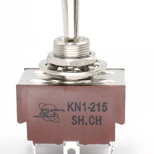 Shanghai Xingyu Toggle Switch KN1-215 6-pin 3-way Single Side Reset Toggle Switch (ON)-F/N-ON