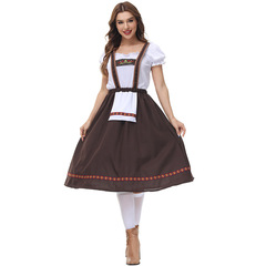 Summer performance event khaki suspender beer parent-child suspender skirt two-piece performance costume Munich