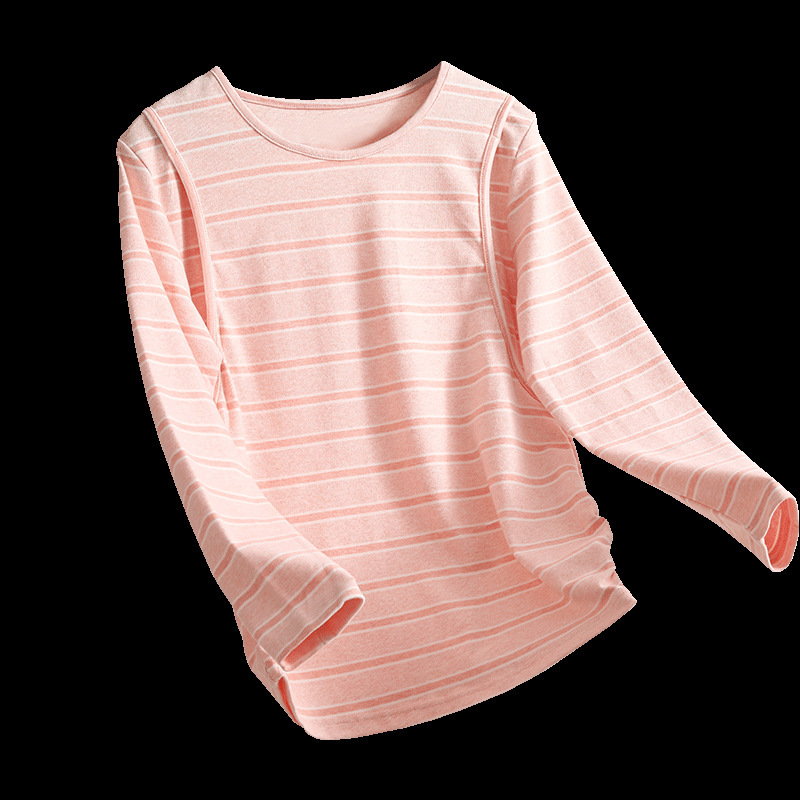 産後授乳上着春秋長袖月子服授乳服底秋衣秋冬妊娠期ワンピースシャツ|undefined
