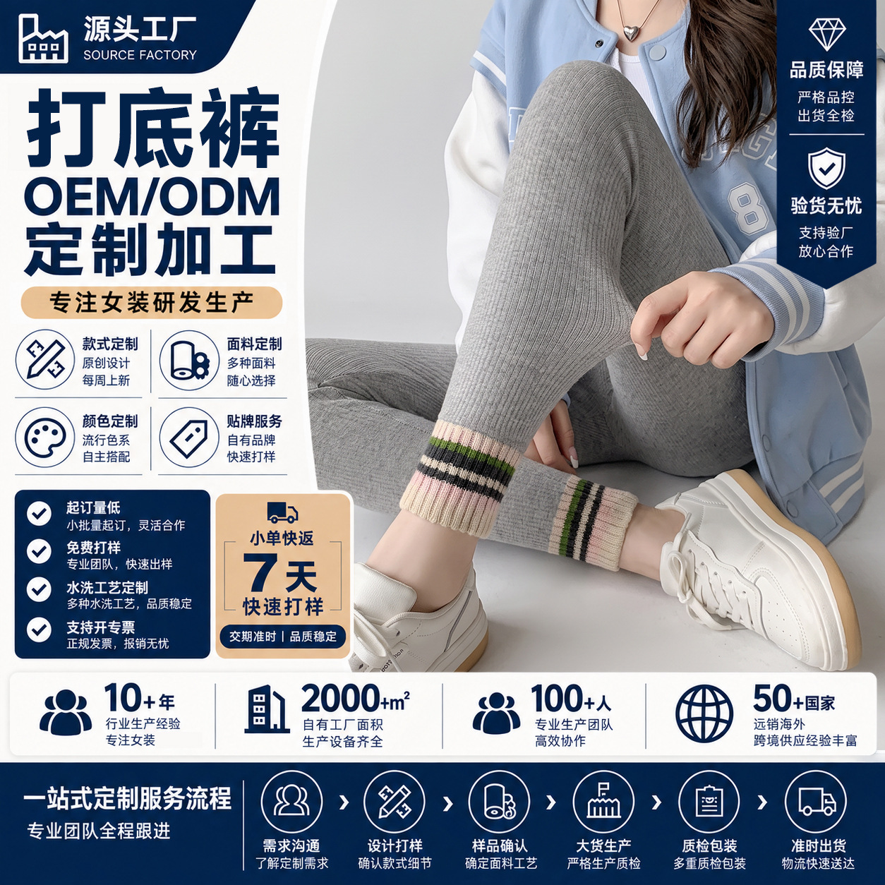 OEMODM branded women's pants for autumn and winter, fleece-lined, thickened, warm cotton pants with lamb fleece trim at the cuffs, leggings