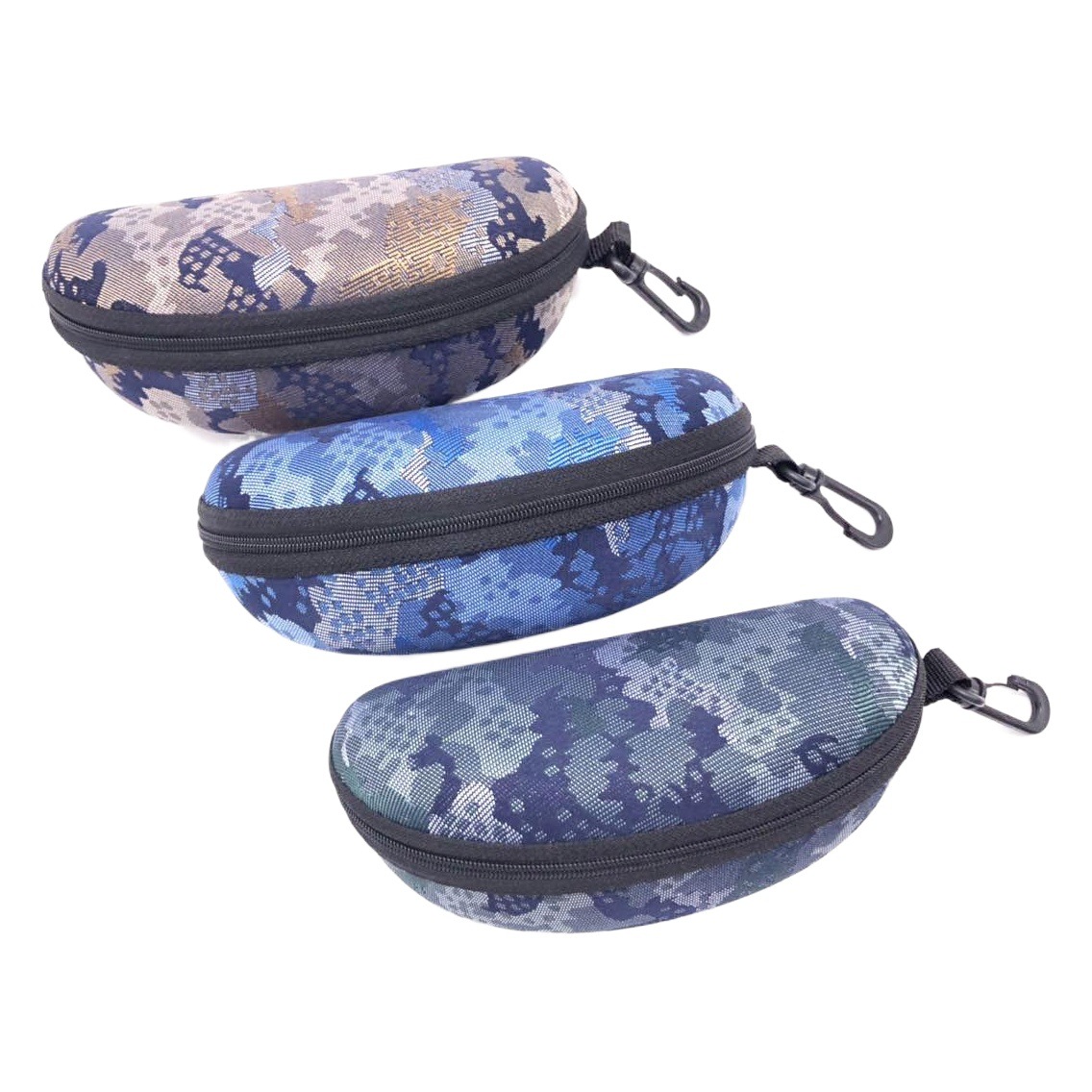 Anti-presión caja de gafas hechas a mano al por mayor de gama alta moda Eva gafas de sol caso miopía cremallera caso gafas de cuero caso