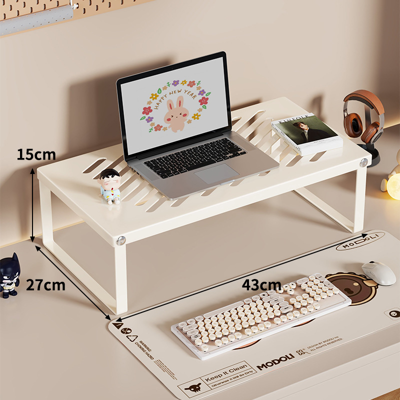 Soporte Elevador para Laptop de Hierro Plegable con Disipación de Calor para Oficina