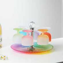 糖果高脚酒杯家用玻璃杯高颜值杯子礼物无铅水晶鸡尾酒杯果酒杯