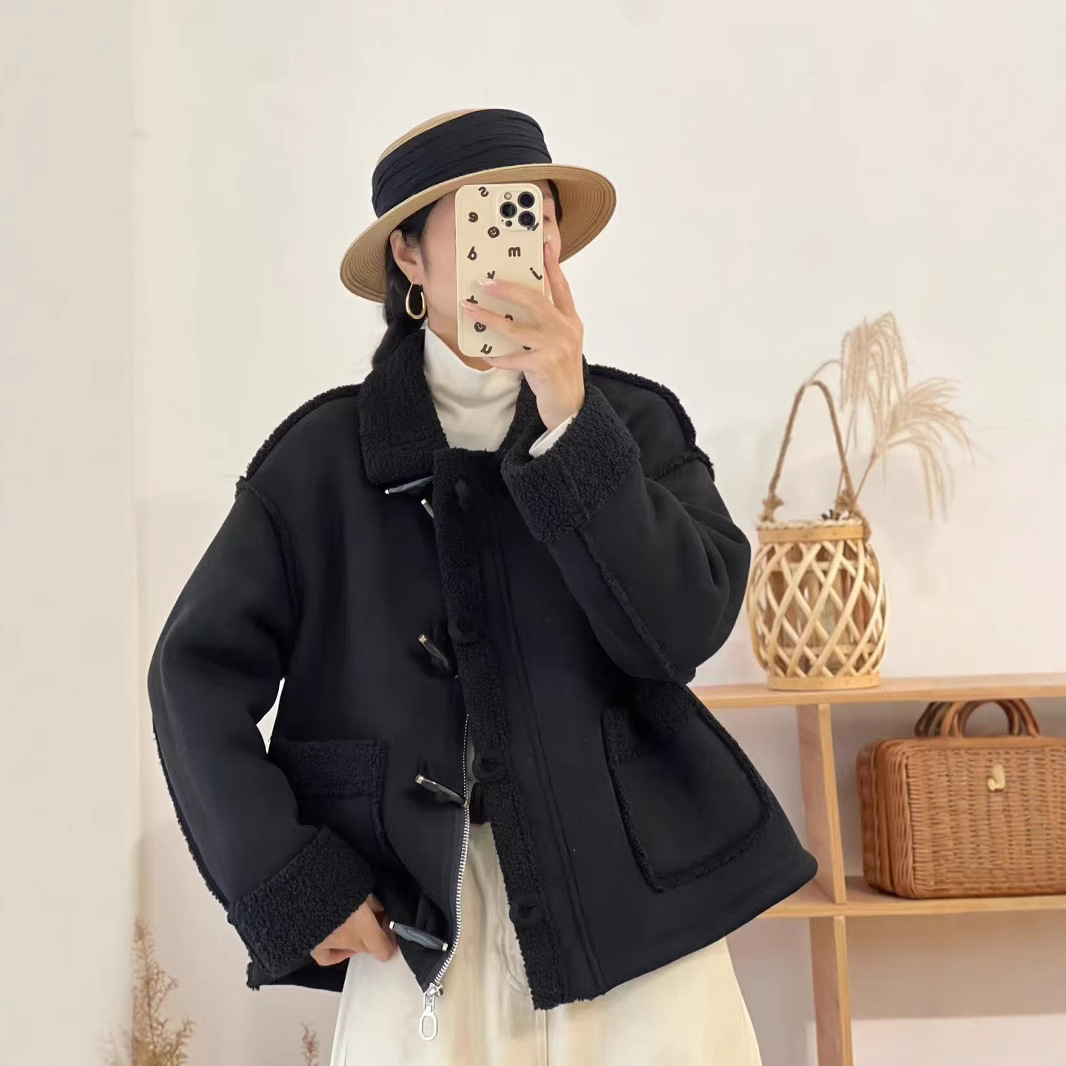 (2개) 가을과 겨울 달콤한 꽃 새로운 코트 느슨한 카디건