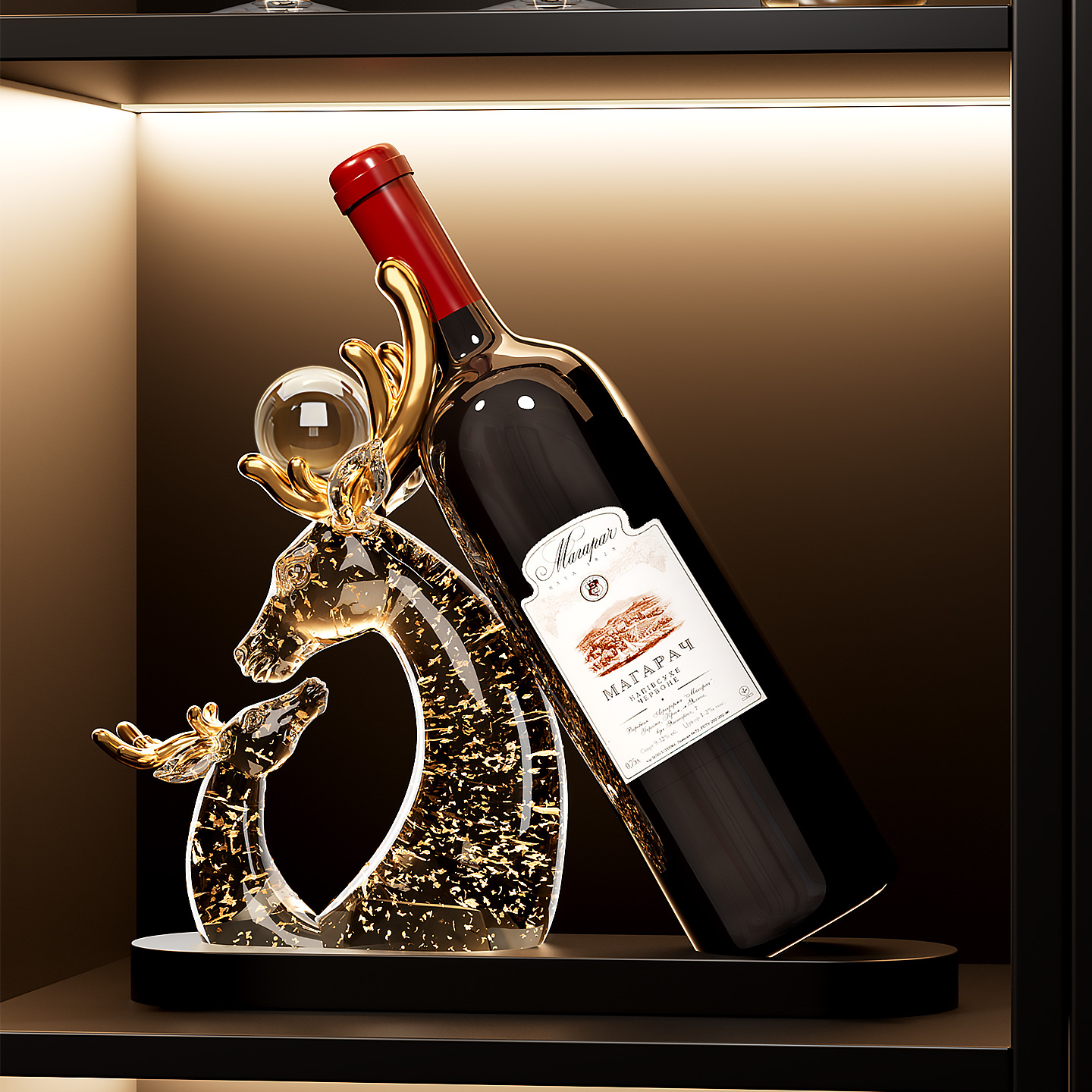 Luxury Creative High-End Swan Ornament Home Living Room Tv Wine Cabinet Decoration