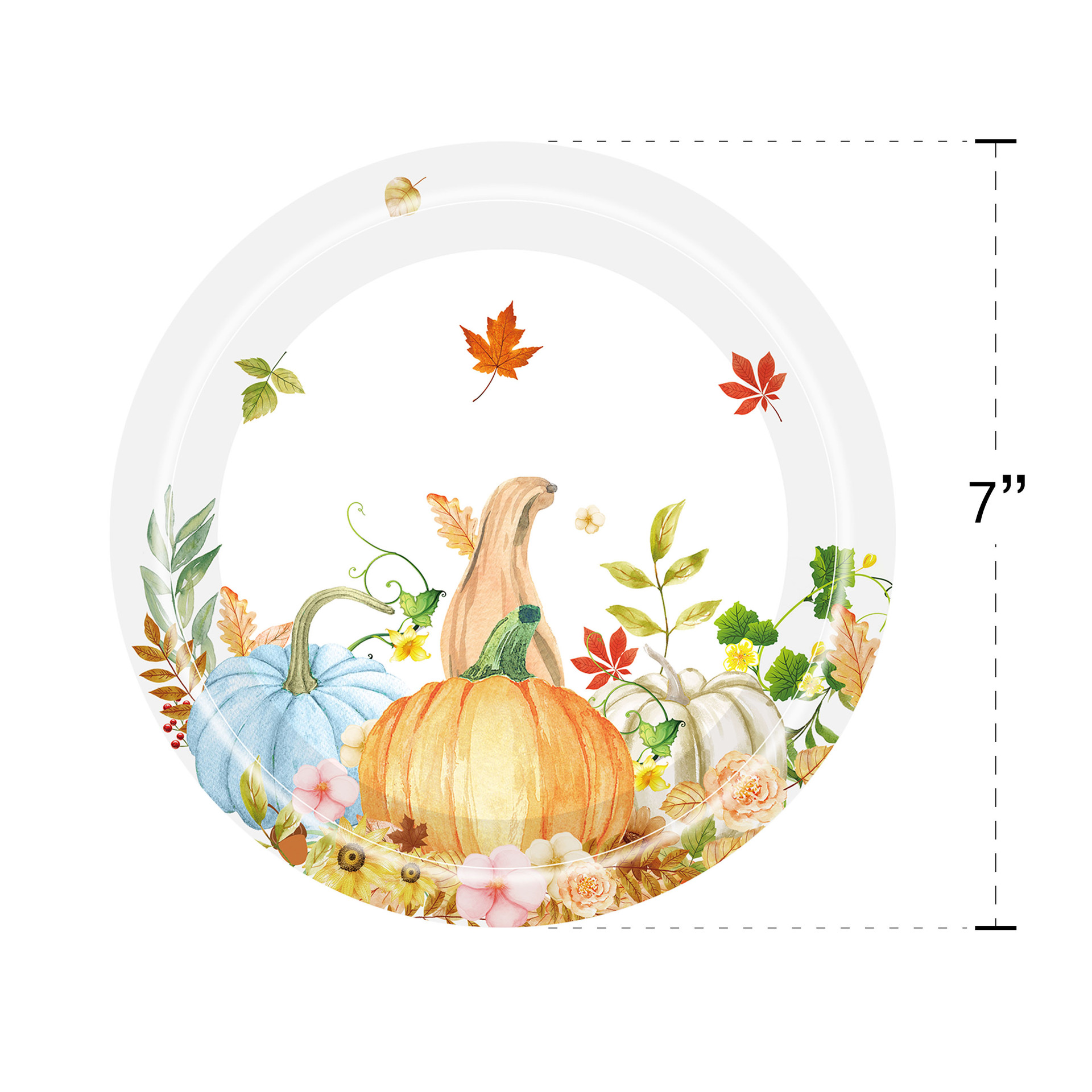 Artículos para Fiestas Temáticas de Calabaza y Hoja de Arce para el Festival de la Cosecha, Platos de Papel Desechables, Vasos de Papel, Servilletas de Papel, Juego de Vajilla Desechable