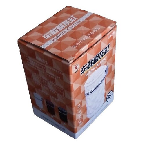 Diamond cut car ashtray car ashtray with LED light resistant to high/temperature air outlet car ashtray inside the car