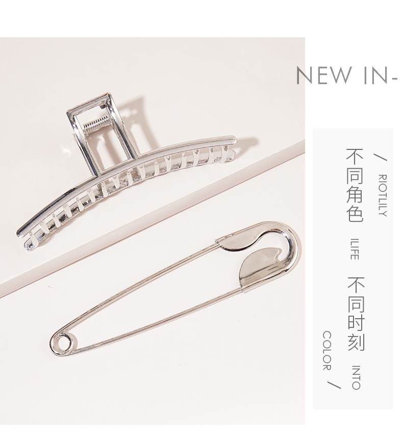 Wholesale Jewelry Metal Geometric Pin Shape Hairpin Set Nihaojewelry display picture 7