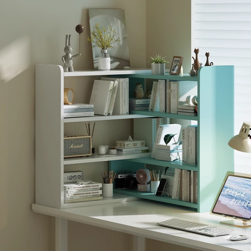 Estante de escritorio contra la pared estante de esquina estante de escritorio estante de oficina estante de almacenamiento dormitorio estante de almacenamiento multicapa