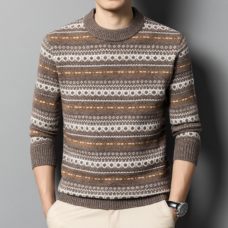 Winter woolen keep warm trend fashionable knitted sweater