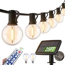 跨境太阳能灯串G40串灯复古球泡灯户外庭院造型灯g40灯串LED装饰