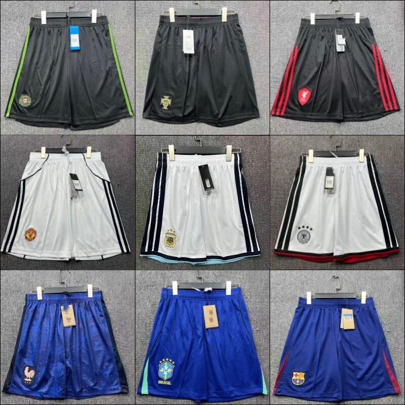 2627 Football Shorts Series, Popular Models for Clubs and National Teams, Germany and Brazil, Loose-Fitting Sports Outdoor Quick-Drying Models