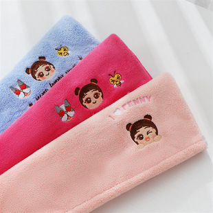 Yubo Custom Embroidered Hair Drying Cap, Absorbent Shower Cap, Hair Care, Cross-Border Popular Model, Gift, Conference Sales, Oem Processing