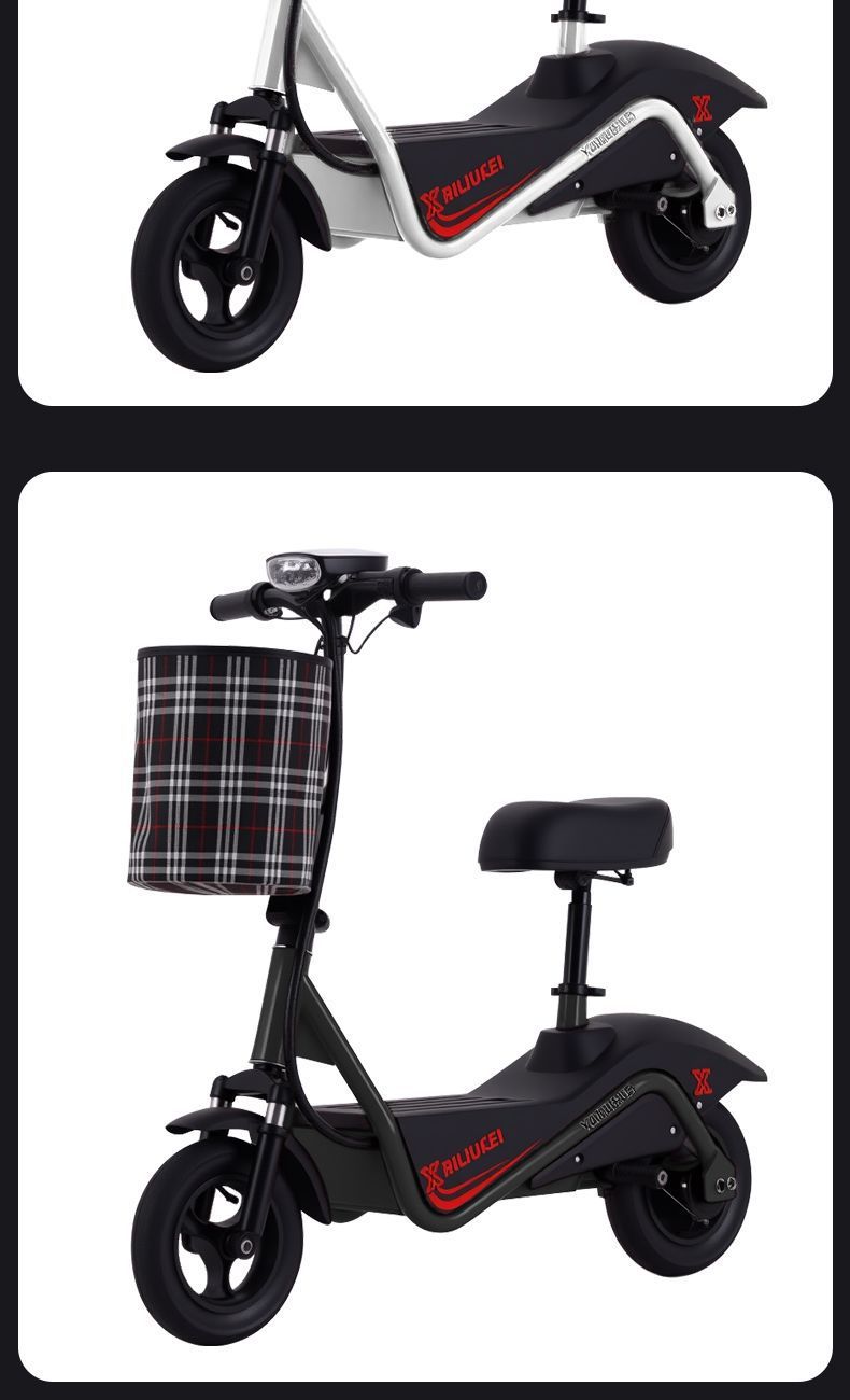 Foldable electric scooter for adults and students, portable electric vehicle for commuting, mini electric vehicle for work