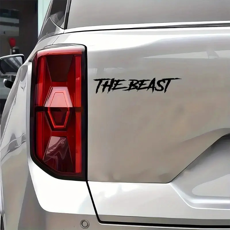 跨境爆款THE BEAST野兽个性创意车贴装饰车身玻璃装饰贴亚马逊|undefined