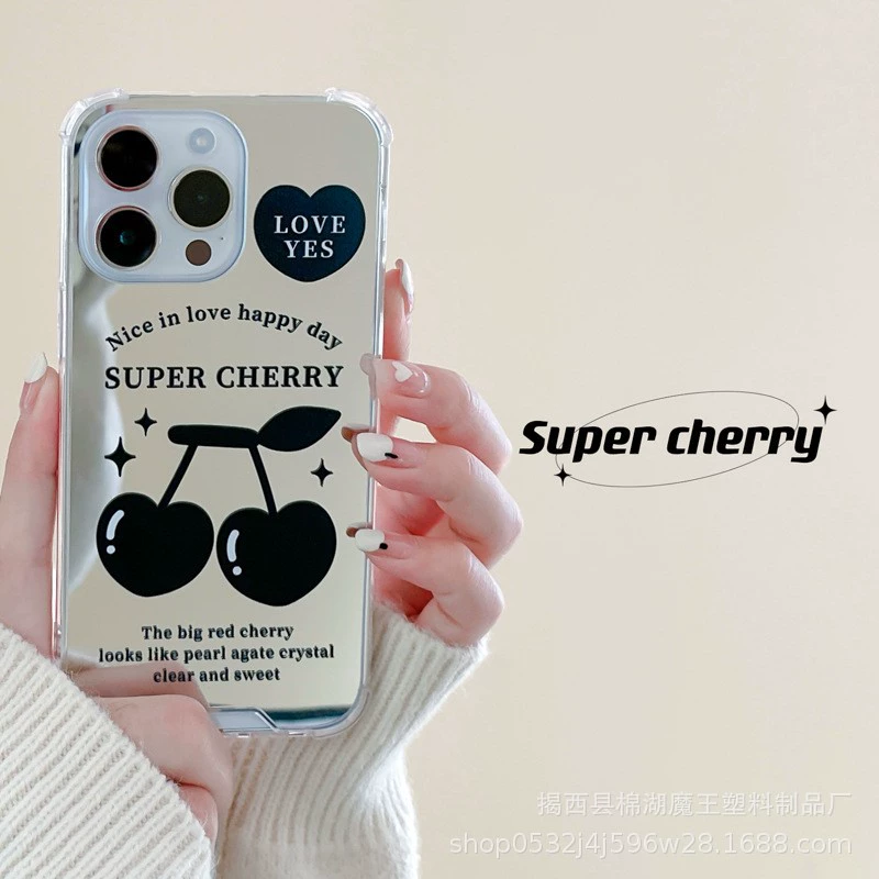 Чехол Cherry Mirror Pro для Apple iPhone 11-16 Pro Max, совместимый чехол с зеркальным эффектом