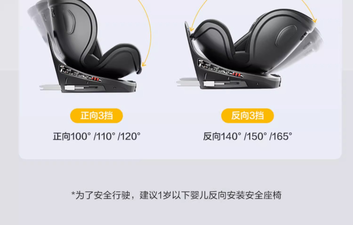 Yido child safety seat little knight car 0-12 years old car can sit and lie newborn safety seat