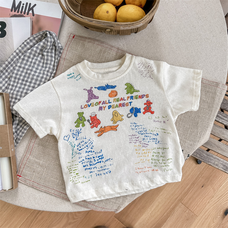 Summer children's cartoon T-shirt