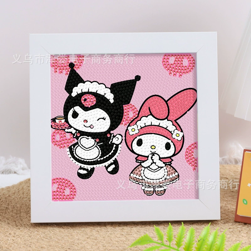 Набор для алмазной вышивки (Sanrio) Пикачу в раме, 17×17 см, комплект для полного стежка DIY