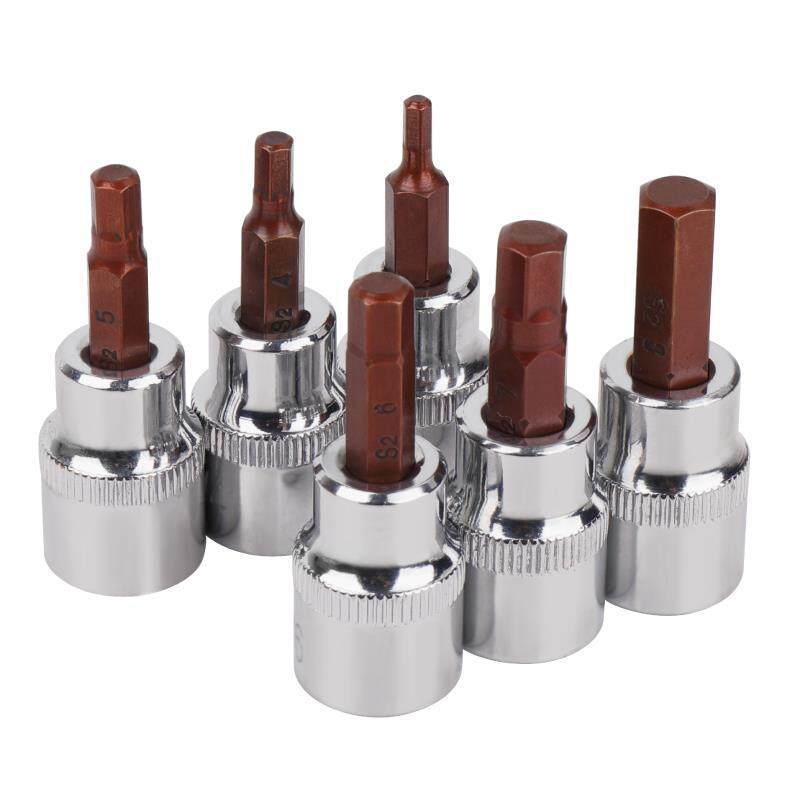 3 / 8 mangas hexagonales internas t25t30t40t45 flores de ciruela una palabra cabeza de lote cruzado de seis flores internas herramientas de rotor de volador de prensa de lote