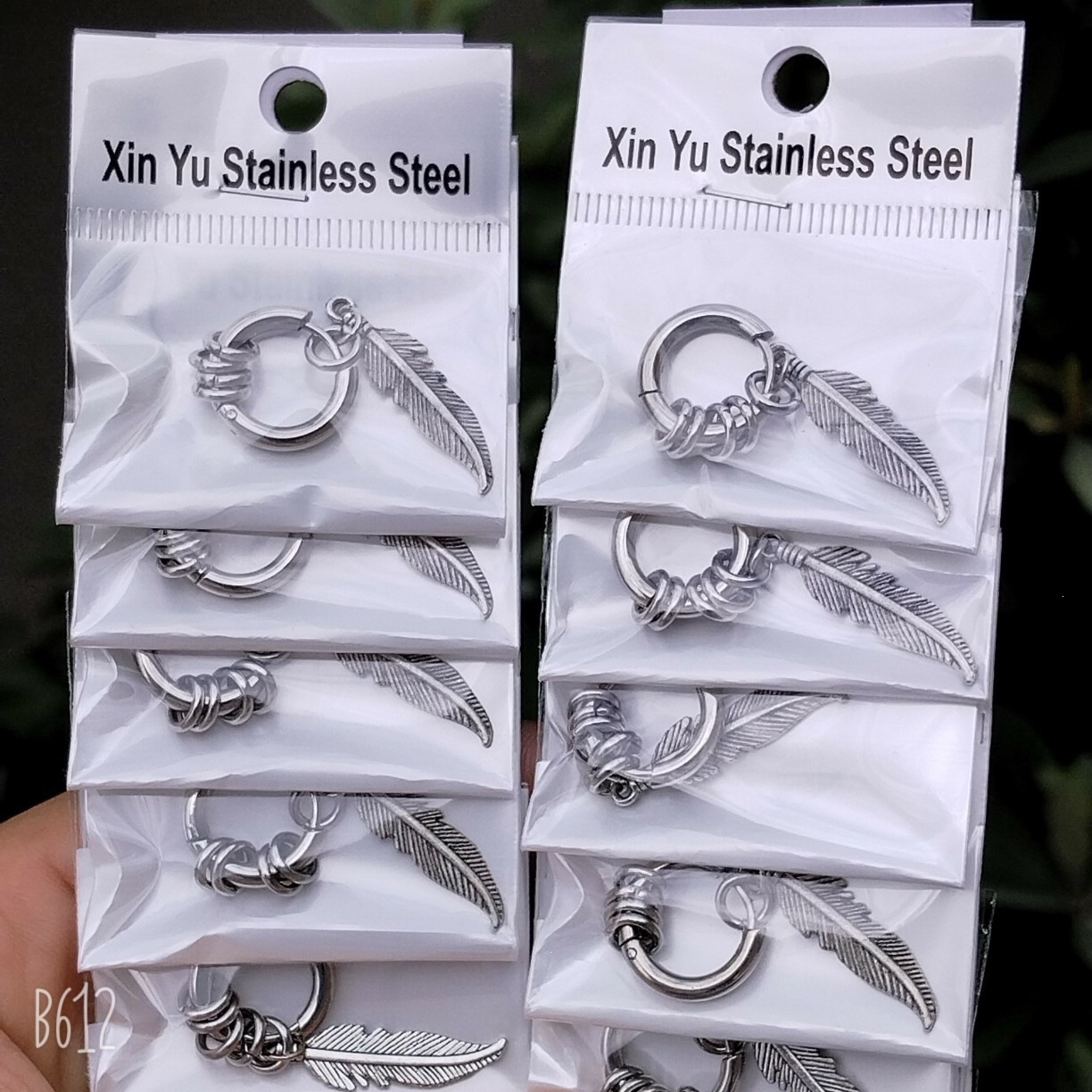 2.5 pendientes de acero de titanio gruesas y el mismo modelo crian orejas joyas de moda con pendientes de acero inoxidable con hilo redondo personalizado image 35