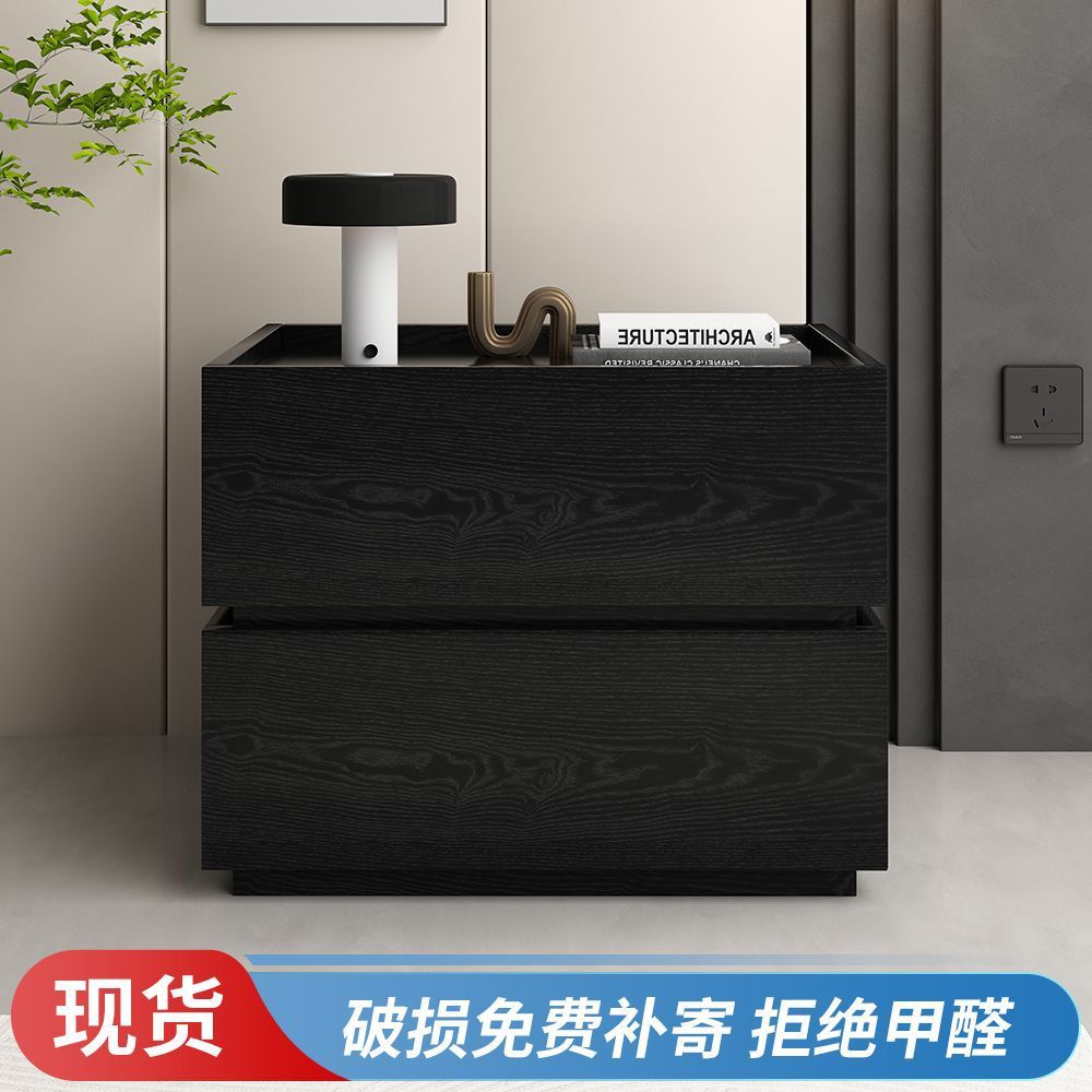 Simple Modern Building Block Bedside Table Bedroom Home Italian Minimalist Light Luxury Combination Double Bedside Table Silk Flower Universal