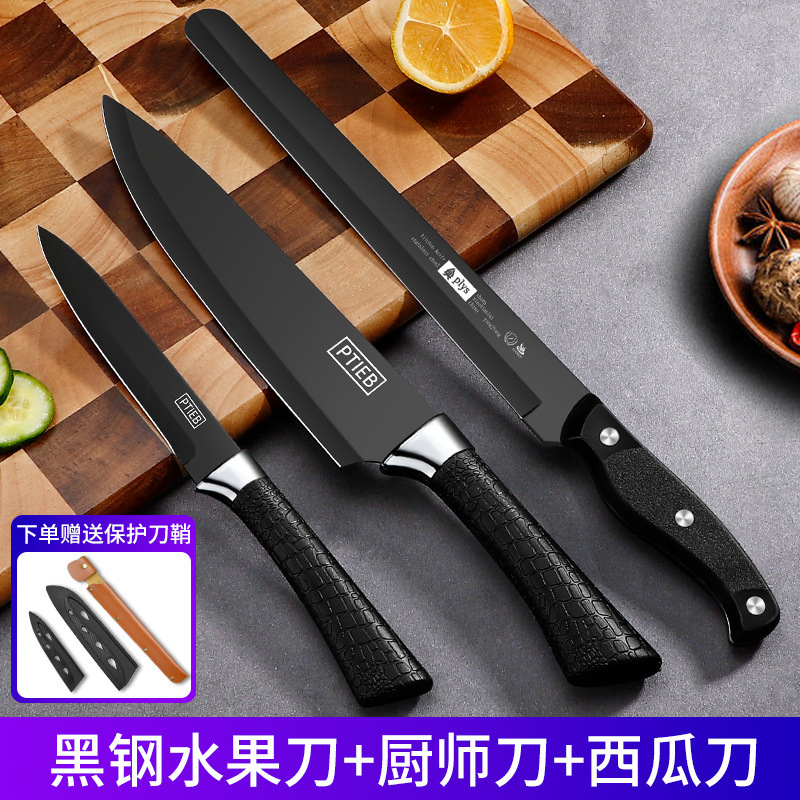 Cuchillo de mesa cuchillo de acero inoxidable portátil estudiante cuchillo de fruta dormitorio hogar cuchillo de peeling de melón y fruta conjunto de moldeo por inyección