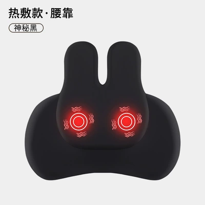 Heating, Electric Massage, Space Memory: Waist support - mysterious-black-top-version-massage-heating-single-lumbar-support