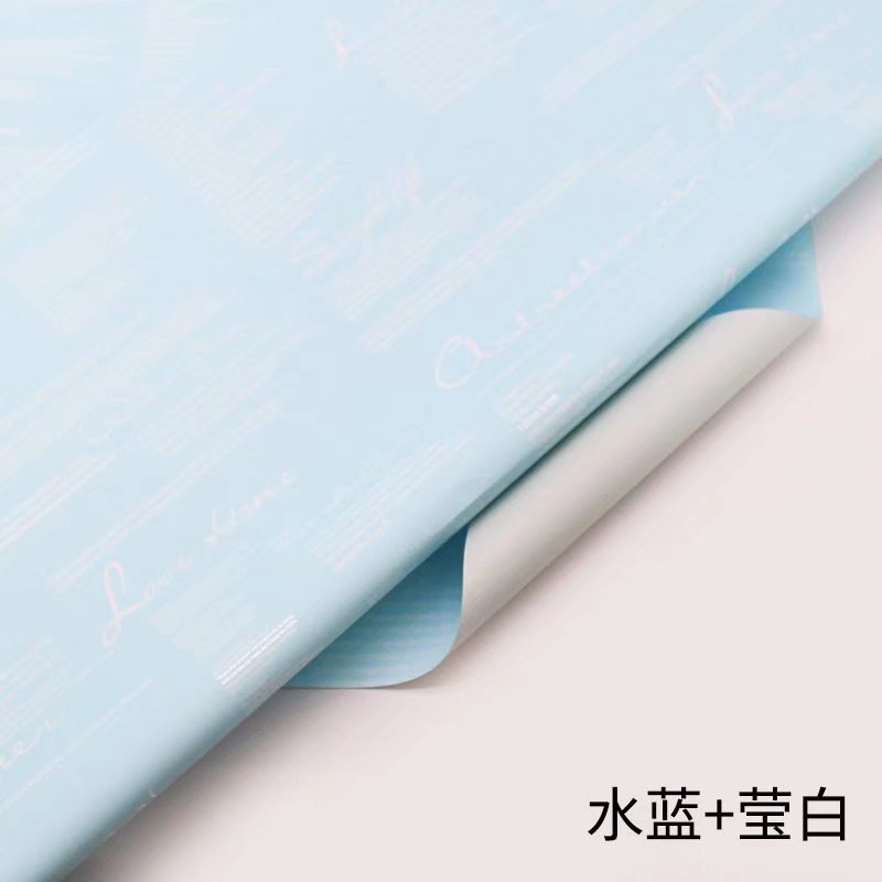 Fábrica de fiestas de flores nuevos productos transfronterizos periódicos en inglés diseño de paquetes de flores de dos colores paquetes de flores de papel florista materiales de embalaje