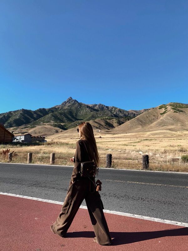 美式复古休闲运动套装女秋季高级感显瘦卫衣外套宽松阔腿裤两件套|undefined