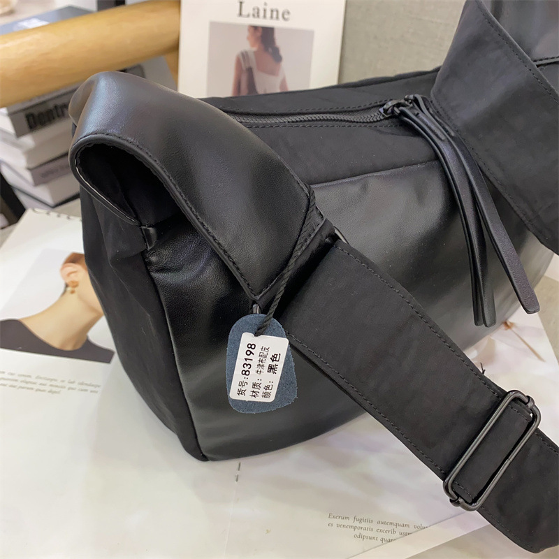 Women's Nylon Toast Bag Large Capacity Crossbody Shoulder Bag For School And Commuting Handbag Summer Storage - Thumbnail 3