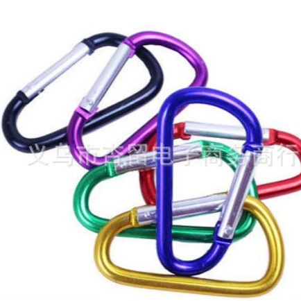 No5 No6 No7 No8 Производитель оптом подвесная пряжка Пряжка для рюкзака Карабин из алюминиевого сплава Пряжка для чайника D-образный No7