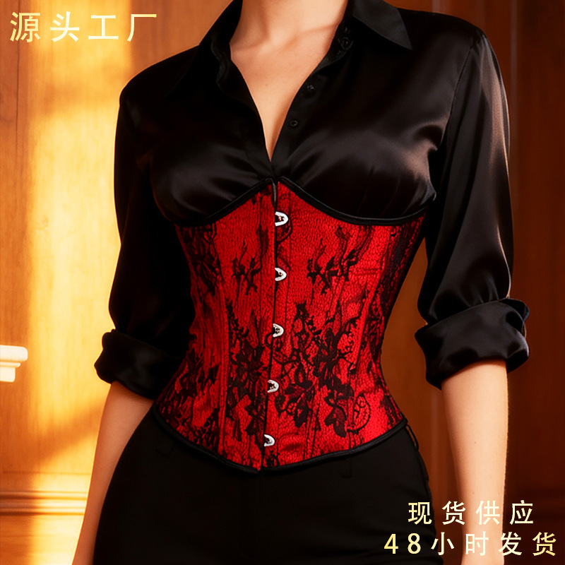 Cross-Border European and American Court-Style Shapewear, Strapless Dress, Fishbone Waist Cincher, Court-Style Corset, Tight-Fitting Tummy Control Corset Cross-Border European and American Court-Style Shapewear, Strapless Dress, Fishbone Waist Cincher, Court-Style Corset, Tight-Fitting Tummy Control Corset