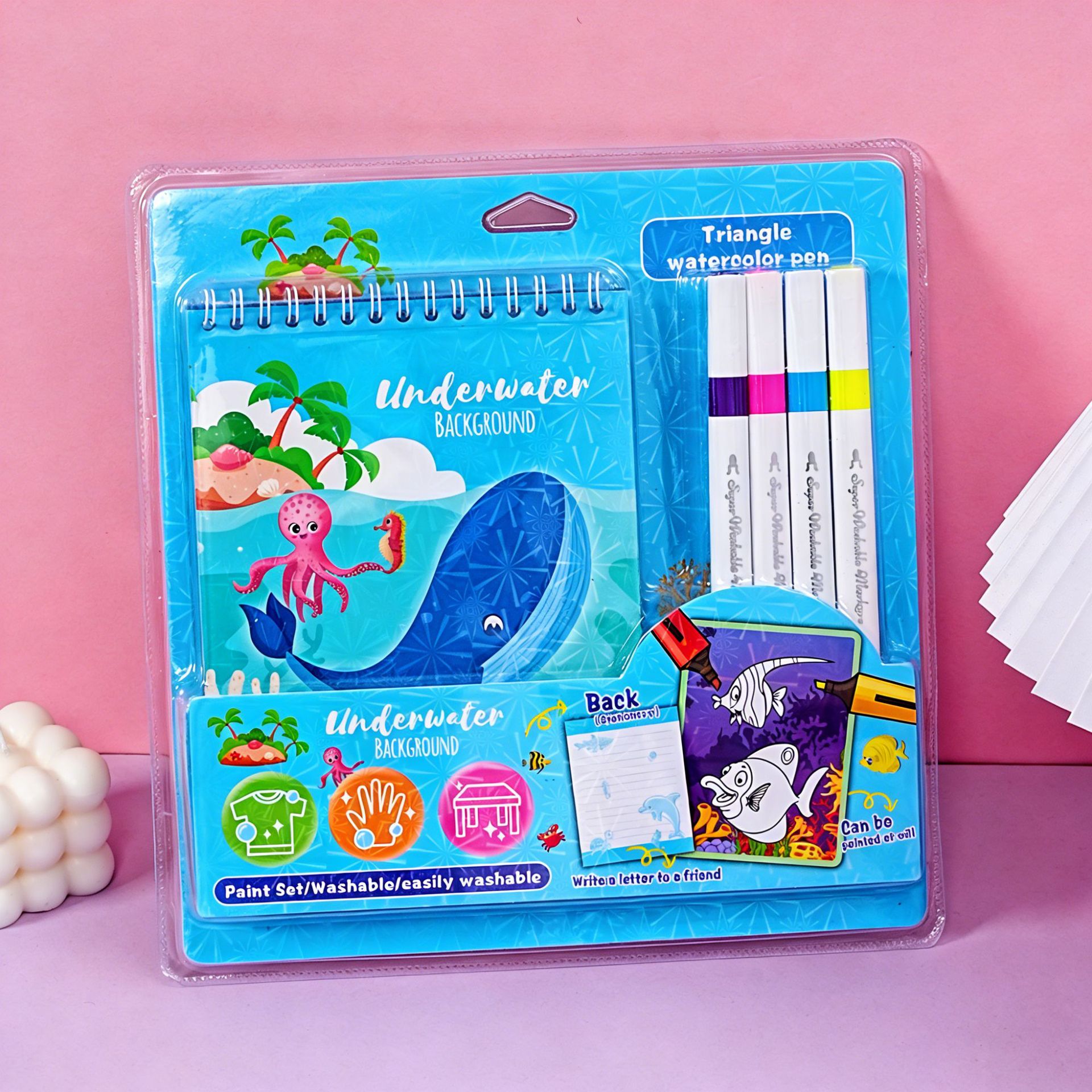 Libro para Colorear Infantil de Papel para Dibujo y Fiestas Temáticas