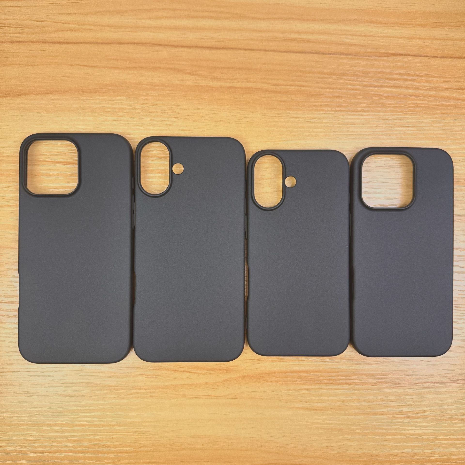 Funda para teléfono Apple 17, mate, adecuada para iPhone 16pm, material de silicona negra, fabricante de cubiertas protectoras, disipación de calor 15