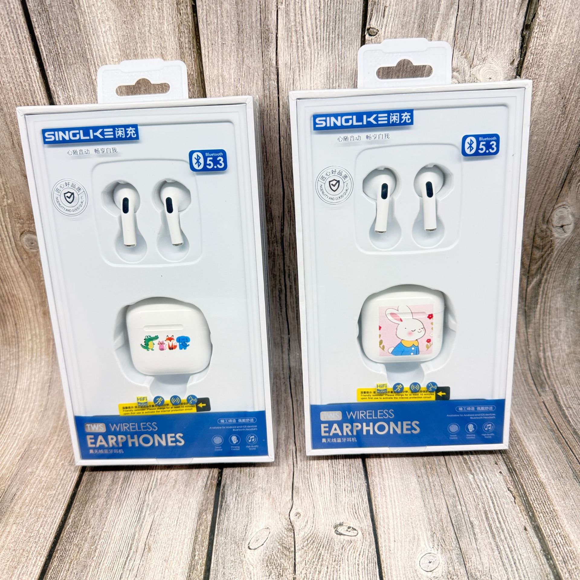 Auriculares Bluetooth, nuevos teléfonos inteligentes colgantes, auriculares Bluetooth, adecuados para teléfonos Android al por mayor